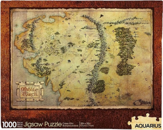 Hobit Puzzle Mapa Stredozeme 1000 dielikov Vodnár
